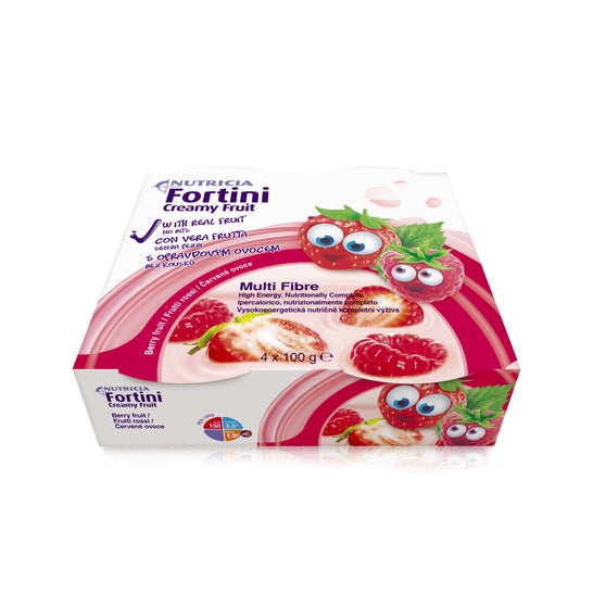Nutricia Fortini Cremoso Frutos Rojos 4x100g