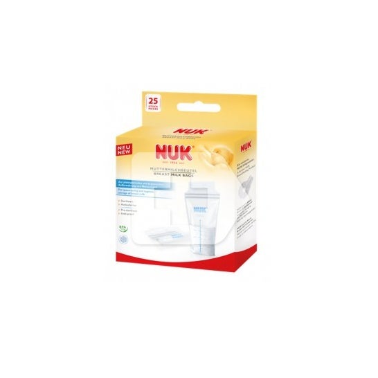 Nuk leite materno sacos 25uds