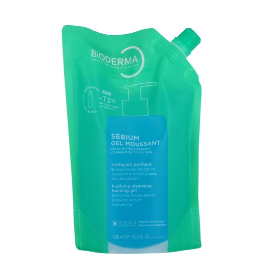 Bioderma Sébium Gel Espumoso Recarga Ecológica 400 ml