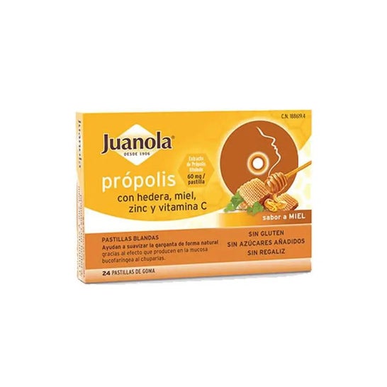 Juanola Propolis Con Hedera Sabor Miel 24 Unidades Juanola, Juanola Propolis Con Hedera Sabor Miel 24 Unidades Juanola,