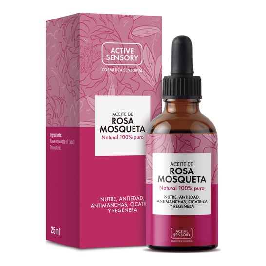 Óleo de Rosa Mosqueta Sensorial Activo 100% Natural Puro 25ml