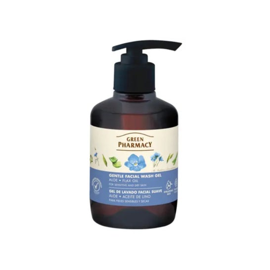 Green Pharmacy Gel Limpeza Suave Aloé Óleo de Linhaça 270 ml