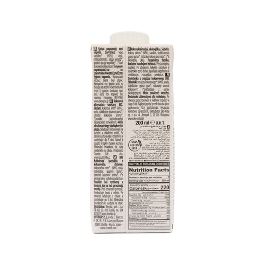 Creme De Coco Orgânico Ecomil Para Cozinhar 200 Ml