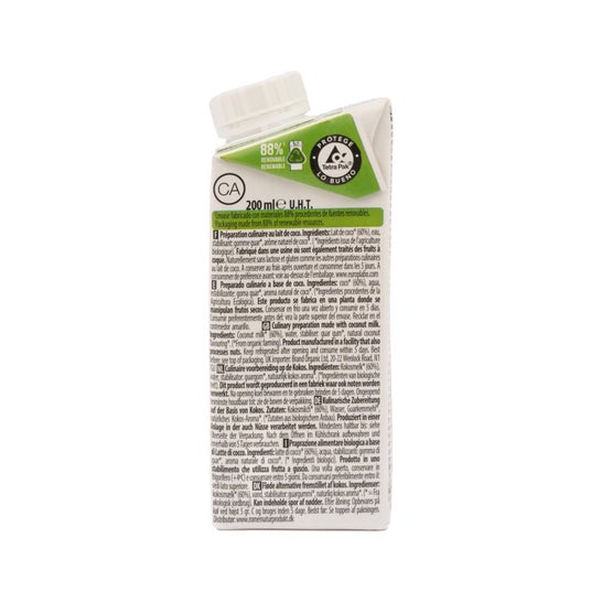 Creme De Coco Orgânico Ecomil Para Cozinhar 200 Ml