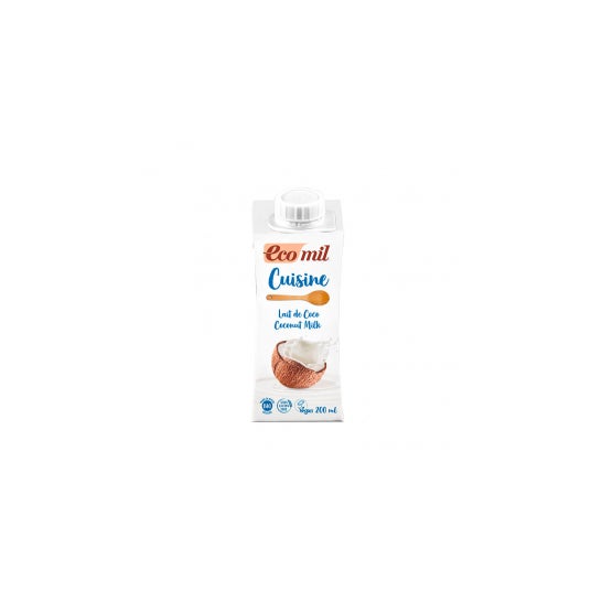 Creme De Coco Orgânico Ecomil Para Cozinhar 200 Ml