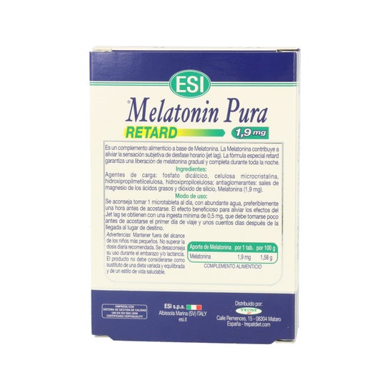 ESI Melatonina Pure Retard 1.9mg 60 comprimidos