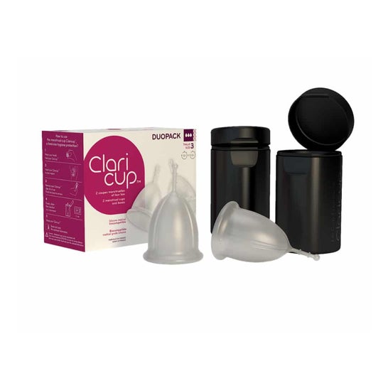 Claripharm Claricup Duopack Cups Clear Size 3 1ud