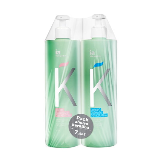Shampoo Queratina + Creme Capilar 2x500ml