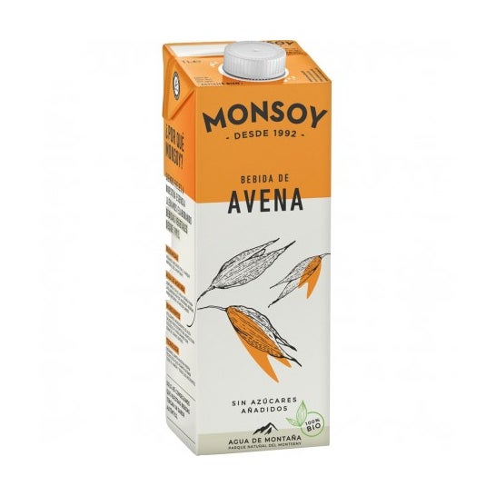 Monsoy Bebida Vegetal de Avena Sin Azúcar Bio 1000ml