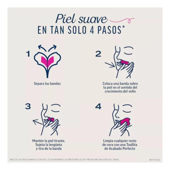 Veet Banda Cera Depilatoria Facial 40uds Veet Banda Cera Depilatoria Facial 40uds