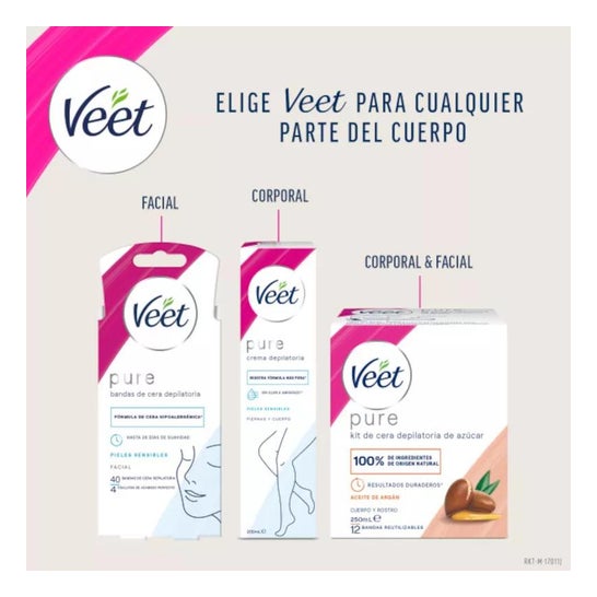 Veet Banda Cera Depilatoria Facial 40uds Veet Banda Cera Depilatoria Facial 40uds