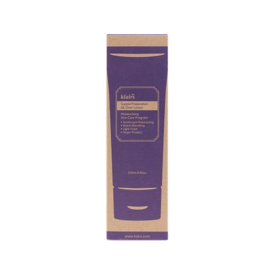 Preparação de Klairs Supple All Over loção 250ml