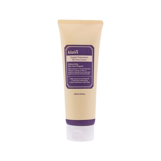 Preparação de Klairs Supple All Over loção 250ml