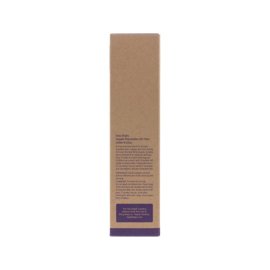 Preparação de Klairs Supple All Over loção 250ml