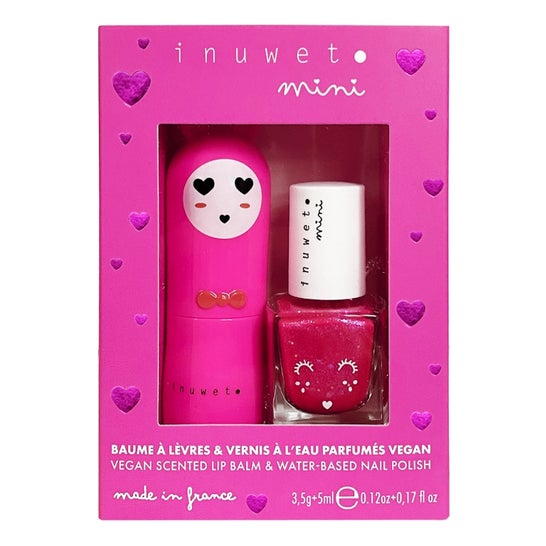 Inuwet Mini Coffret Bálsamo Labial & Verniz Cereja Morango