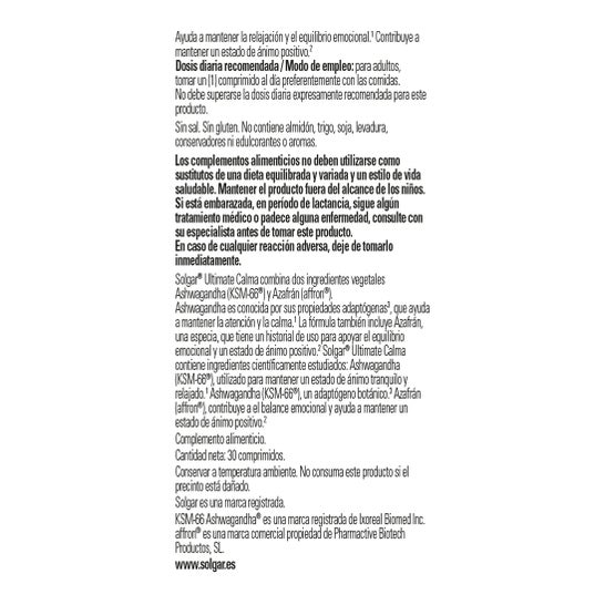 Solgar Ultimate Calm 30comp