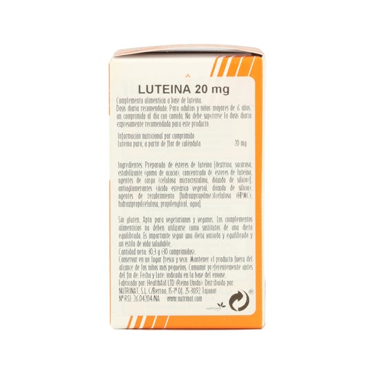 Luteína 20mg 30 Comprimidos da HealthAid