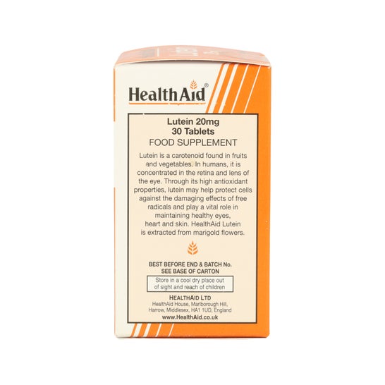 Luteína 20mg 30 Comprimidos da HealthAid