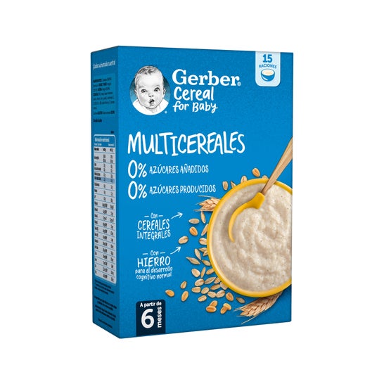 Gerber Multicereals Sem Açúcares Adicionados Não Produzidos 270g