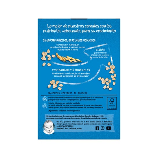 Gerber Multicereals Sem Açúcares Adicionados Não Produzidos 270g