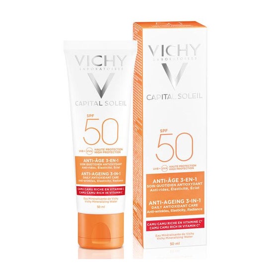 Vichy Ideal Soleil Protective Anti-Ageleil Care 3in1 SPF50 50ml