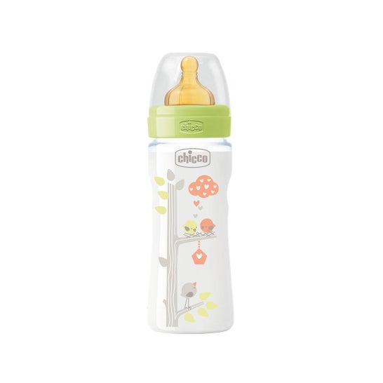 Biberão Plástico de Bem-Estar da Chicco 4M 330ml