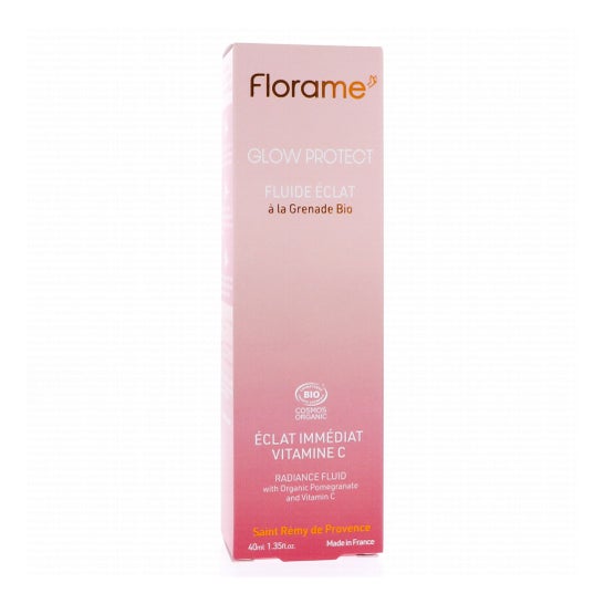 Florame Glow Protect Fluido Iluminador Romã Bio 40 ml