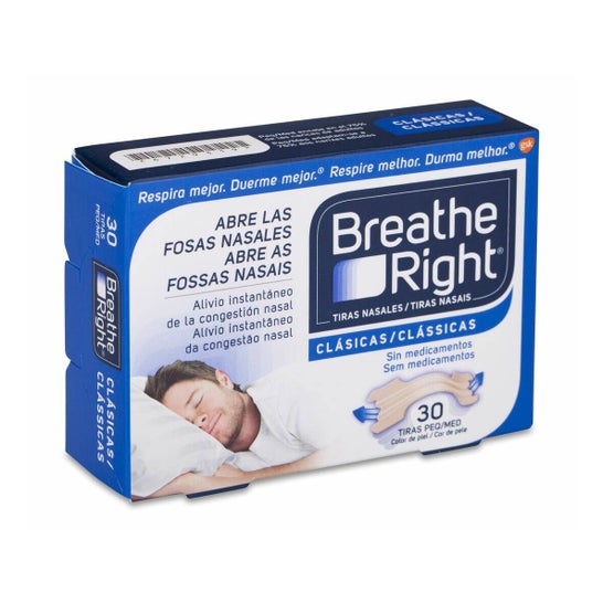 Breathe Right® Nasal Strips Pequenas 30 peças