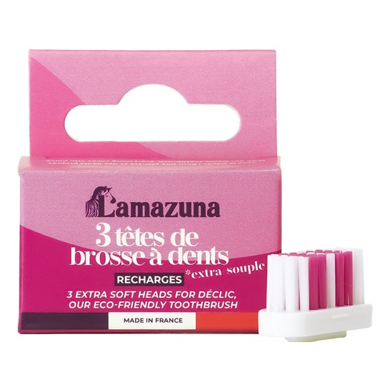 Lamazuna Recarga de Cabeça de Escova 3 Peças