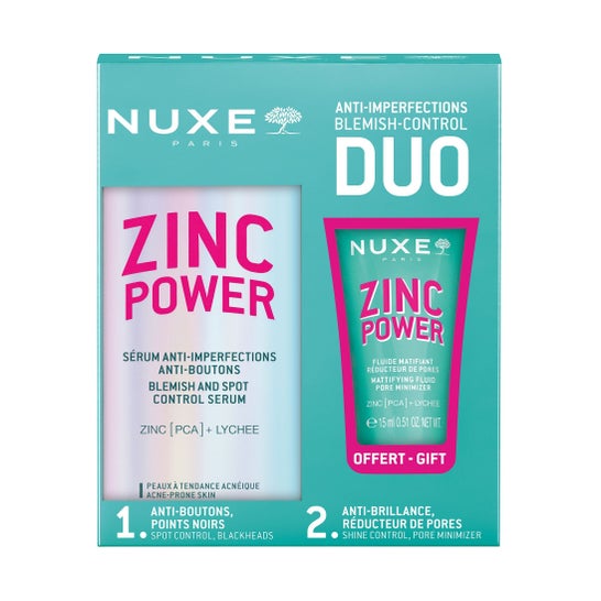 Nuxe Zinc Power Duo Set Sérum 30 ml + Fluido Matificante 15 ml