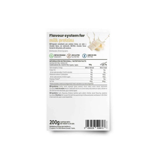 HSN Saborizante en Polvo para Proteínas Lácteas Chocolate Blanco 200g