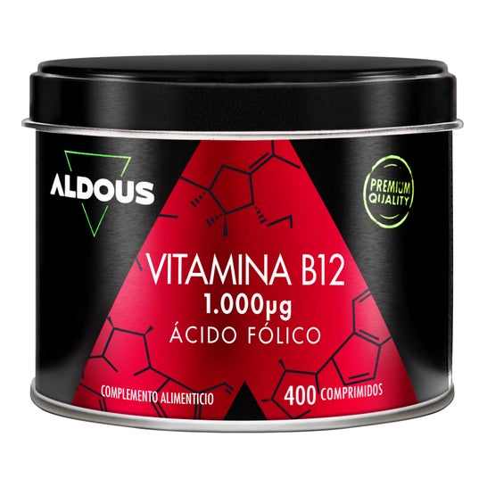 Aldous Vitamina B12 con Ácido Fólico 400comp