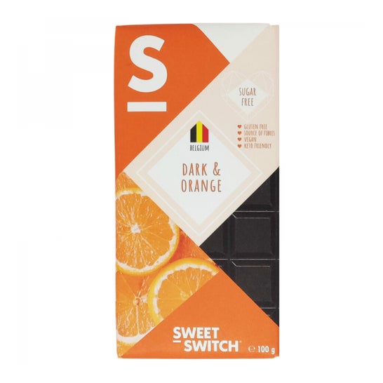 Sweet Switch Chocolate Negro Belga Naranja Sin Gluten 100g