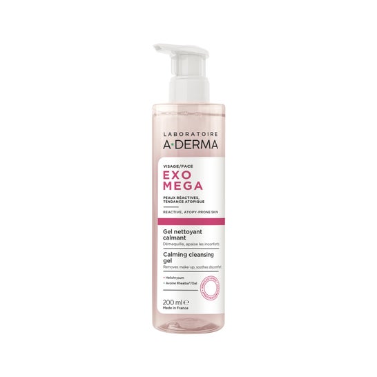 A-Derma Exomega Gel Limpiador Facial Calmante 200 ml