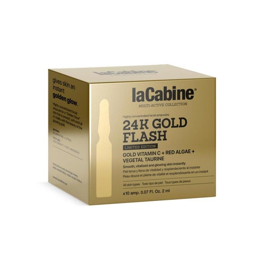 La Cabine 24K Gold Flash Effect Ampoule 10x2ml