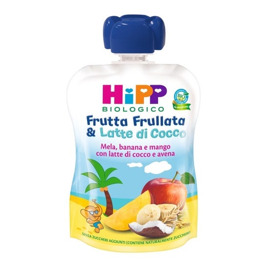 Hipp Fruit Smoothie & Coconut Milk Manzana Plátano Mango 90g
