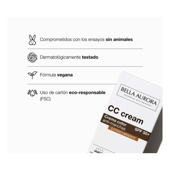 Bella Aurora Cc Cream Extracubriente Spf50+ 30ml
