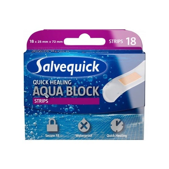 Salvequick Apósitos Aqua Block 18uds