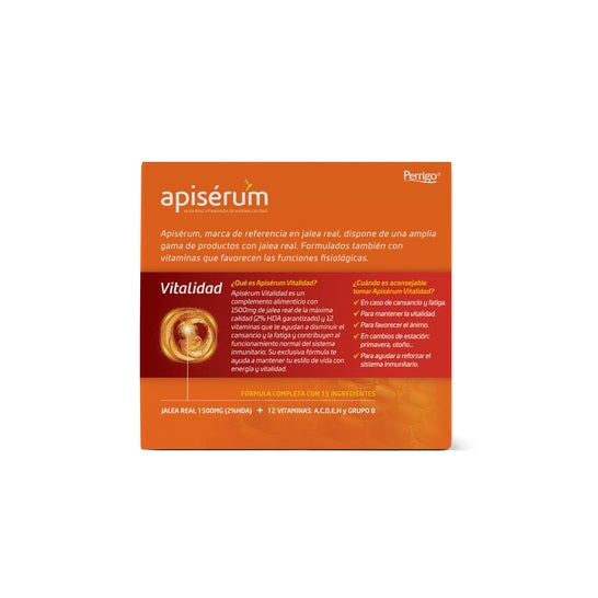 Apiserum Vitalidad 18 Viales
