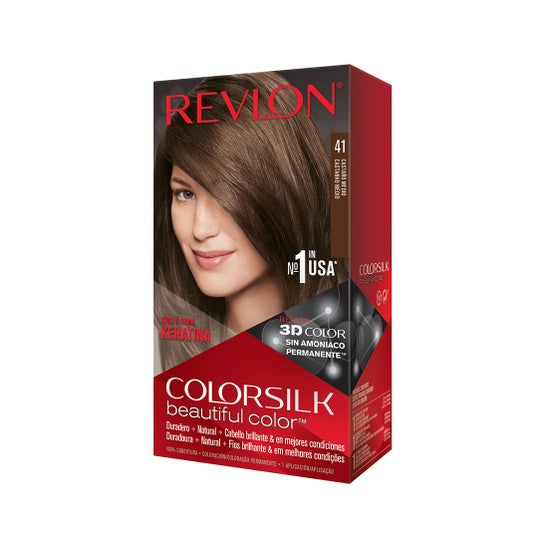 Revlon Colorsilk 41 Kit de Soro de Cor Castanho Médio