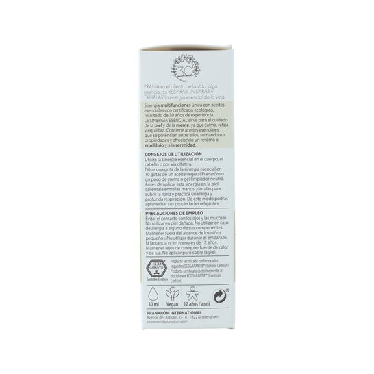 Pranarôm Synergie Essent Bio 30ml