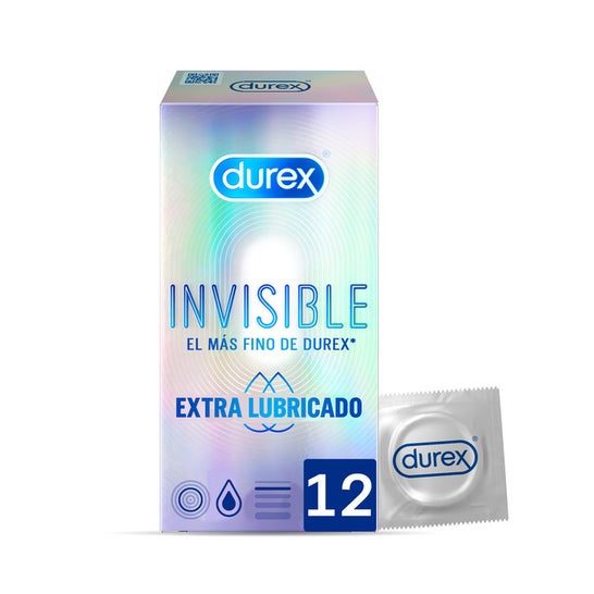 Durex® Invisível extra fino lubrificado extra 12pcs