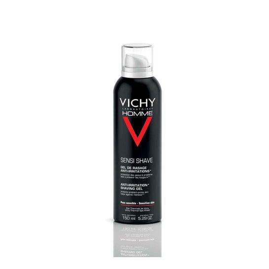 Vichy Homme gel creme de barbear anti-irritantes sem sabão 150ml