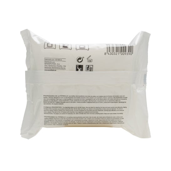 Interapothek 3 em 1 removedor de maquiagem toalhetes 24uds