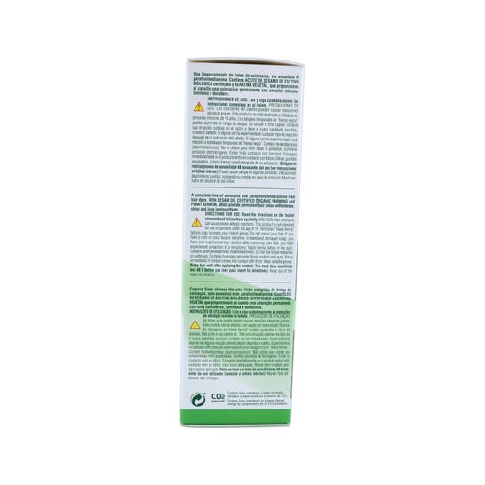 Corpore Sano Tinte Permanente Nº 7.3 Rubio Dorado 140ml