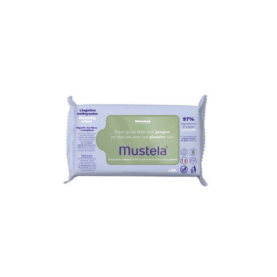 Mustela Toallitas Limpiadoras Aguacate Bio 60uds