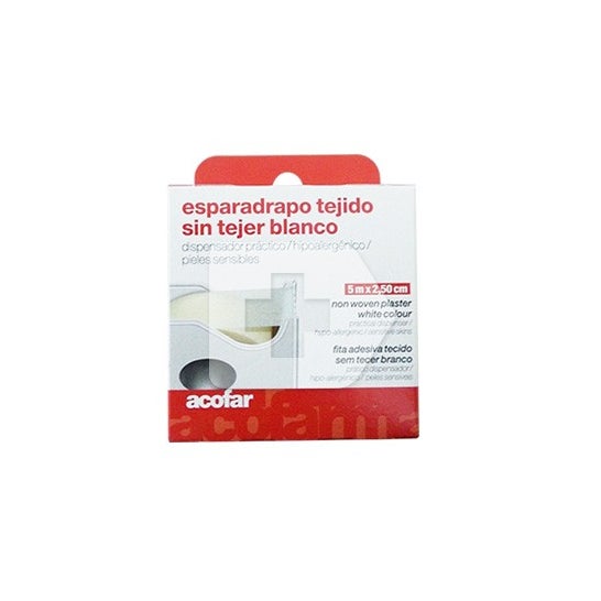 Emplastro branco não tecido 5x1.5cm 1ud de Acofar