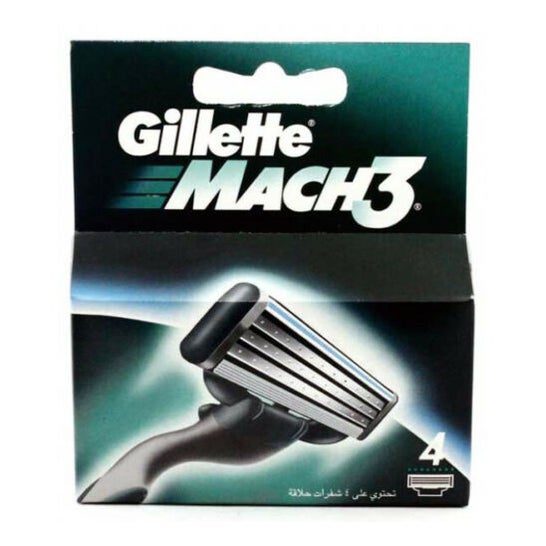Gillette Mach3 Refil 4 pçs.