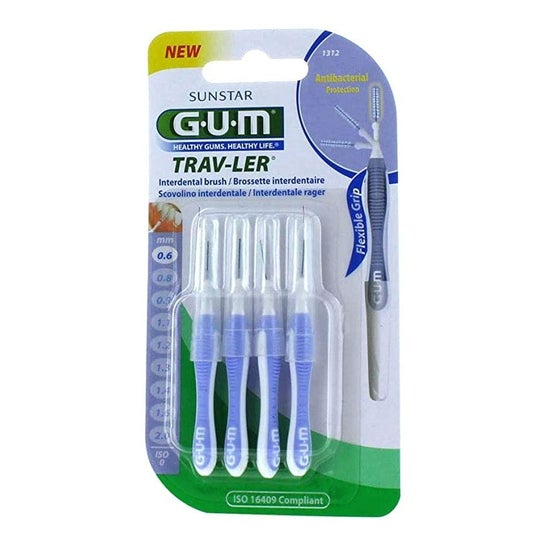 Gum Trav-ler Interdental Brushes 1312 0,6mm 4 Unidade