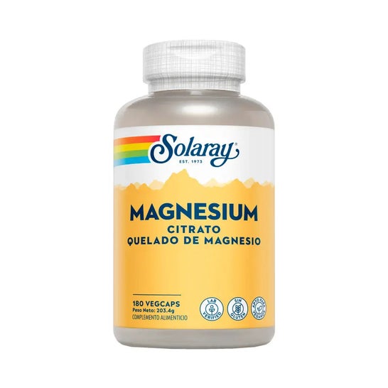 Solaray Grande Citrato de Magnésio 180caps Solaray Grande Citrato de Magnésio 180caps
